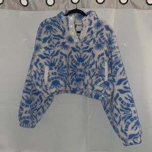 Blue/White Pacsun Sherpa Windbreaker Size M
